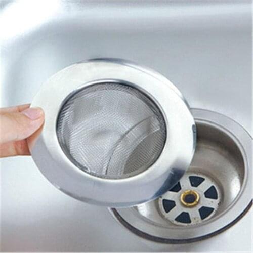 1Pcs Practical Kitchen Sink Strainer Sink Drains Stainless Steel Mesh Cover Hair Filter Stopper
