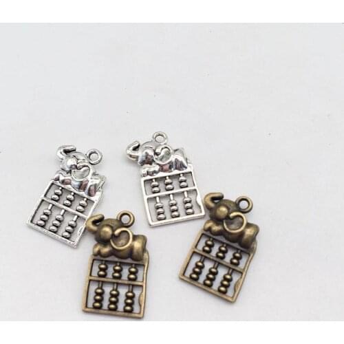 12 pcs Elephant abacus charms fit DIY handmade Jewelry necklace earring Bracelets Making