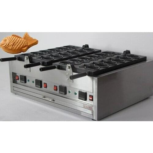 12 pieces electric taiyaki waffle machine_ Elecric taiyaki fish shape waffle maker