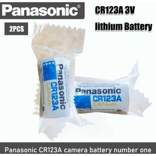 2pcs NEW Original Panasonic Lithium battery 3v CR123 CR 123A CR17345 16340 cr123a dry primary battery for camera meter