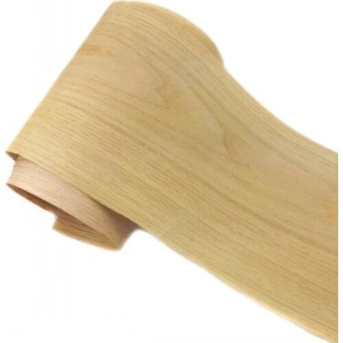 2Pieces/Lot L:2.5Meters Width:18cm Thickness:0.25mm Natural White Oak Wood Veneer Light Decoration