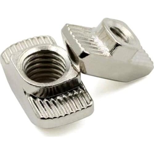 20/30 Series M3 M4 M5 M6 Slot T-nut Sliding T Nut Hammer Drop In Nut Fasten Connector