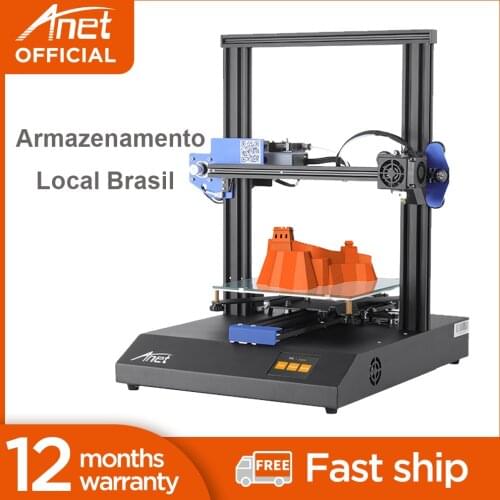 Brazil Local Storage Anet ET4X A8 3D Printer Full DIY Kit With Hot Bed Table Support PLA TPU Printing