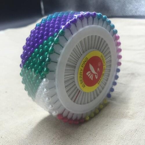 480pc/box Multi Colour Round-Head Faux Pearl Decorating Pin Craft Tool Dressmaking Sewing Pin Needle DIY Handicrafts Needle