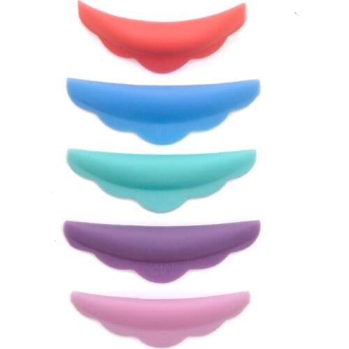 5Pair colorful Professional Silicone Eyelash Perming Pad Silicone Eyelashes Curler Rods Lashes Lift Shield Tool