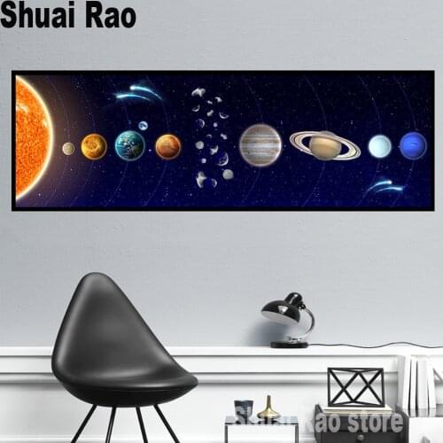 Outer Space Landscape Full Square 5D DIY Diamond Painting needlework Diamond Embroidery Cross Stitch kits rhinestones Large arte