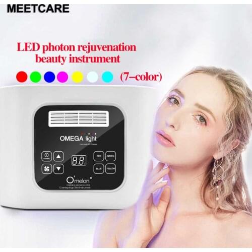 7 Colors Electric Facial LED Photon Light Therapy Face Tightening Whitening Lifting Phototherapy Anti Wrinkle Acne Beauty Device