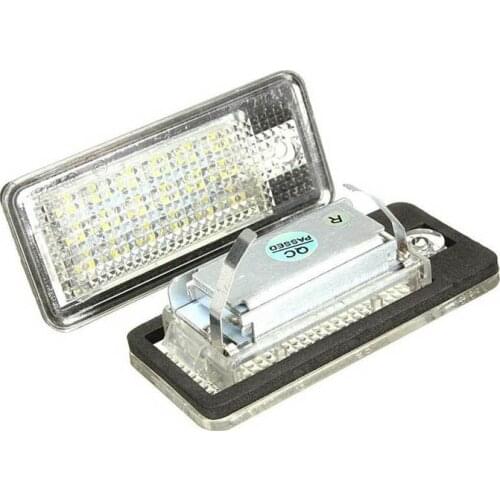 2Pcs Car LED License Plate Lights 12V Number Plate Lamp Bulb Kit For Audi A3 S3 A4 S4 B6 B7 A6 C6 S6 4.9