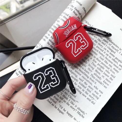 Basketball 23 airpods1/2pro3 generation suitable for Apple wireless bluetooth headset protective sleeve anti-drop silicone shell
