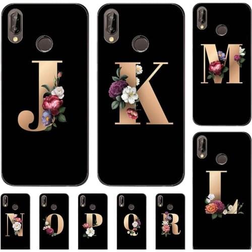 For Huawei Honor Play COR-L29 COR L29 6.3" Case Funny Custom Name Letter Couple Cover Fashion Black TPU Soft Coque