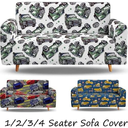 Truck Outdoor Printed Tiger Chair Cover For Living Room Kids Gift Armrest Sofa Cover Coffee Bar Hotel Dust-proof Slipcover