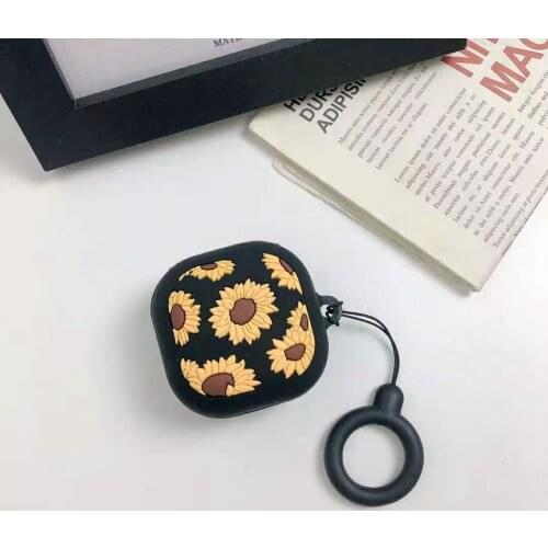 Sunflower case For Samsung Galaxy Buds Live Case fashion Non-slip silicone Earphone Case for Galaxy Buds Live Cover