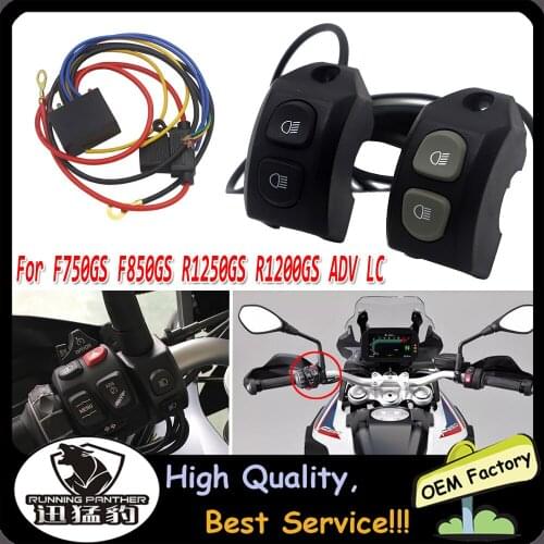 For BMW R1200GS R 1200 GS R1250GS F850GS F750GS ADV Adventure LC Motorcycle Handle Fog Light Switch Control smart relay