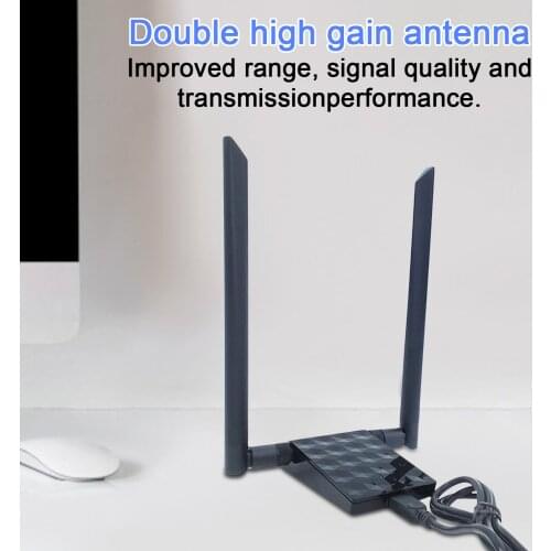 For TP-Link WiFi Adapter 2.4Ghz/5Ghz Dual Band Wireless Adapter Dongle Adapter AC1200Mbps High Gain Antenna TP Link
