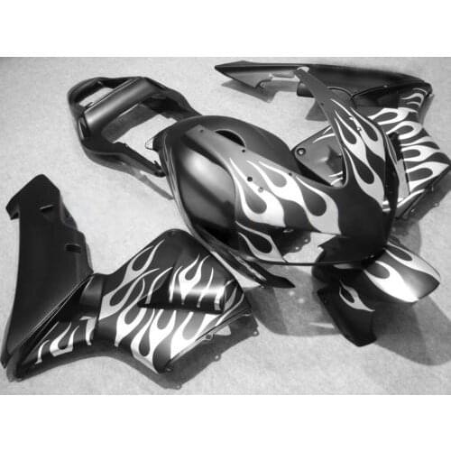 Motorcycle Fairing kit for HONDA CBR600RR F5 03 04 CBR 600RR 2003 2004 cbr 600 ABS White flames black Fairings set+7gifts HR36