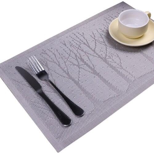 Kitchen Dinning Table Place Mats Pack of 4Pcs Placemats Non-slip Dish Bowl Placement Heat Stain Resistant Table Decorative Mats