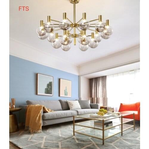 Nordic living room chandelier simple modern atmosphere magic bean lamp personality restaurant bedroom light