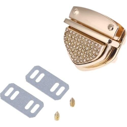 Metal Clasp Turn Locks Twist Lock for DIY Handbag Crossbody Shoulder Bag Purse Hardware