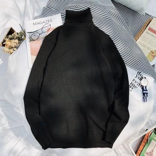 2020 New Autumn Winter Mens Warm Turtleneck Sweater High Quality Fashion Casual Comfortable Pullover Thick Sweater Male Brand