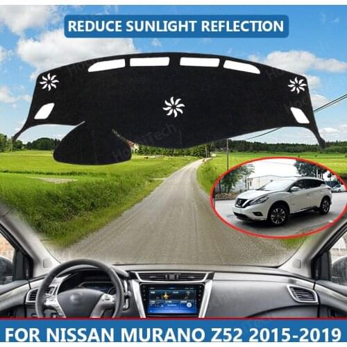 Car Inner Dashboard Cover Capet Cape for Nissan Murano Z52 2015-2019 Dashmat Sunshade Pad Cover Dash Mat
