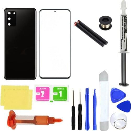 Professional Replacement Front Glass Screen Back Cover Repair Tools Kit for Samsung Galaxy S20 S20 Plus S20 Ultra