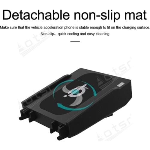 QI Wireless Charge Special On-board Charge Phone Charge Panel Android For Mercedes Benz C ser GLC 15-19 Pad Non-slip Accessories