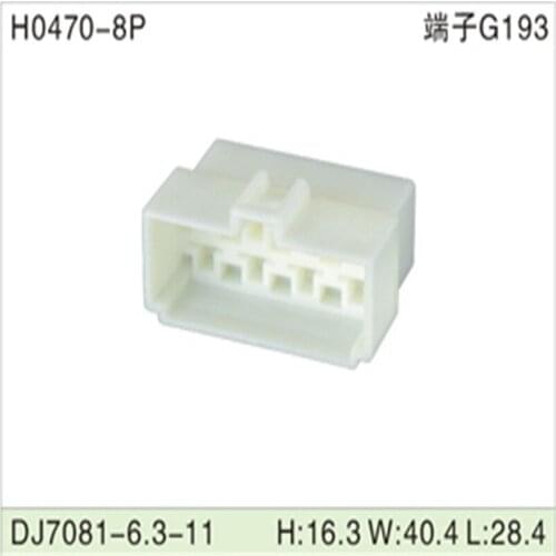 Free shipping 200pcs DJ7081-6.3-11 8Pin 6.3mm AMP Car Electrical Wire Connectors for VW,BMW,Audi,Toyota,NISSAN AND other