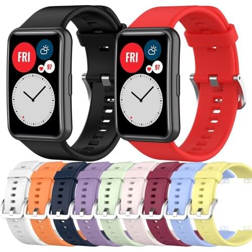 Soft Silicone Strap For Huawei Watch Fit Wristband Bracelet Band Correa For Huawei Fit Loop Accessories