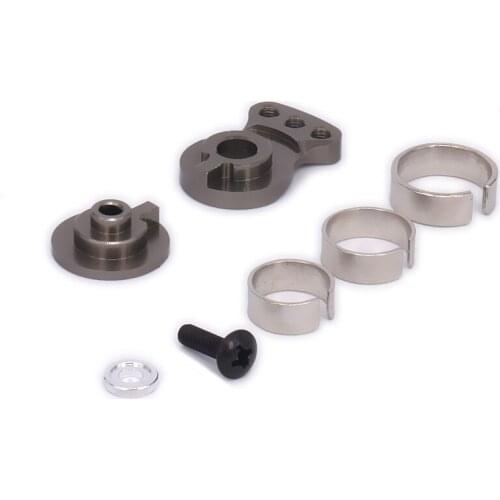 1PC RCAWD Alloy Buffer Servo Arm 25T 24.4mm Long For Rc Hobby Model Car Crawler Truck RC Parts Clambing Car Buffer Servo Arm