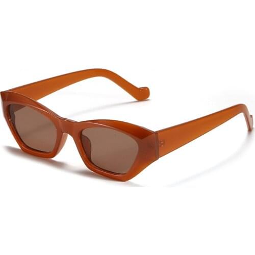 Veshion Cat Eye Sunglasses Women Brown Black Uv400 Ladies Sun Glasses Vintage Men 2021 Accessories Summer Hot-selling