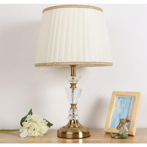 Modern LED Table Lamp Bedside Lamps for Bedroom Living Room Home Decoration Night Light Indoor Crystal Stainless Steel