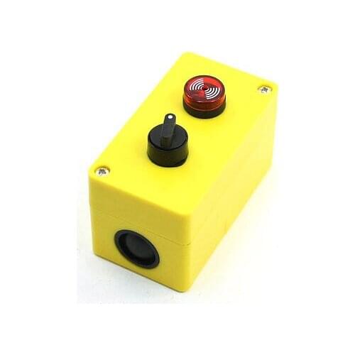 SPDT 2 Position Rotary Switch Red Buzzer Alarm Pushbutton Station
