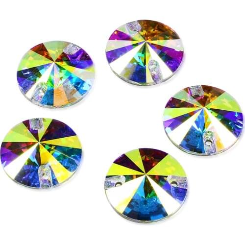 Crystal AB Sew On Rhinestone Loose Gemstones Strass Rhinestones Glass For Clothes Sewing Beads For Dress Making Shoes Decoration