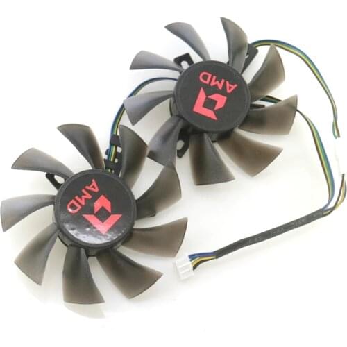 T129215SU DC12V 0.50AMP VGA Fan For AMD RX570 RX580 RX574 RX588 Graphics Card Cooling Fan
