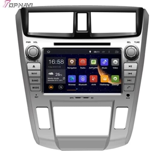 Topnavi 8'' Octa Core 4GB RAM Android 6.0 Car Radio Stereo GPS for CITY 1.8L 2008- For Honda Audio DVD Player