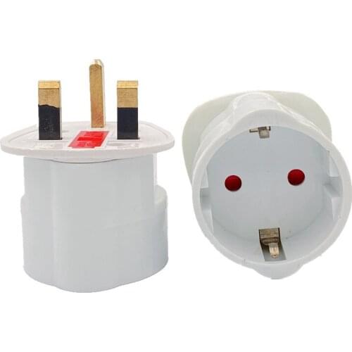 Universal 13A 250V Copper EU Korea Germany France Russia To HK UK Power Adapter Fused Plug Singapore Malaysia Converter Type G