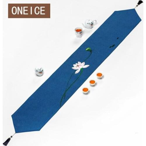 Waterproof Tea Mat Retro Table Flag Chinese Cotton And Linen Tea Table Cloth Tea Cloth Zen Cloth Long Tea Flag Tv Cabinet