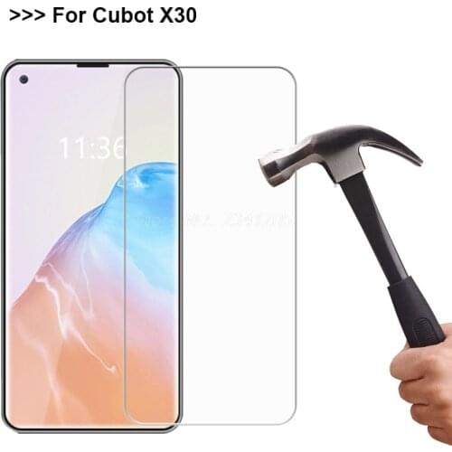 2-1Pcs Tempered Glass For Cubot P40 Screen Protector Phone Film For Cubot X30 X 30 6.4" Glass Protector de pantalla X30 Cubot