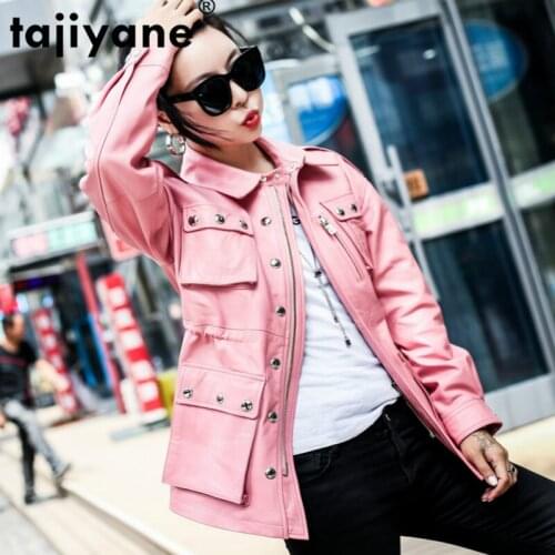 Real Genuine Leather Jacket Women Clothes 2020 Korean Vintage Spring Autumn Sheepskin Coat Outwear Tops Chaqueta Mujer ZT3124