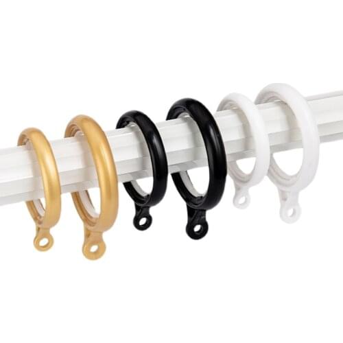 10 pcs/pack Shower curtain rings roman Rod Clip Hook Window Plastic Hanging Ioop Buckle Mute Decorative Accessories