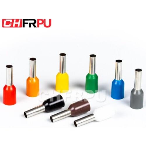 100pcs Insulated Ferrules Terminal Crimp Terminator cold pressed insulated termina VE0508 7508 1008 1508 2508 4009