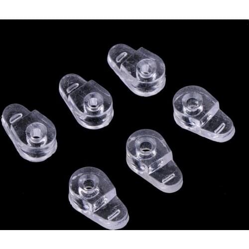 100x Soft Plastic Clips For Glass Mirror Screen Panels Cabinet Retainer
