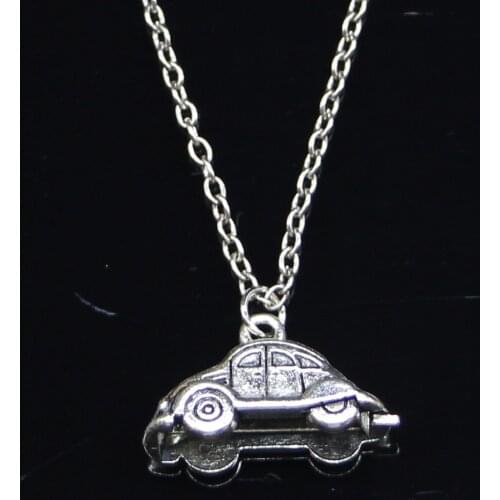20pcs New Fashion Necklace 23x15mm 3D car Pendants Short Long Women Men Colar Gift Jewelry Choker
