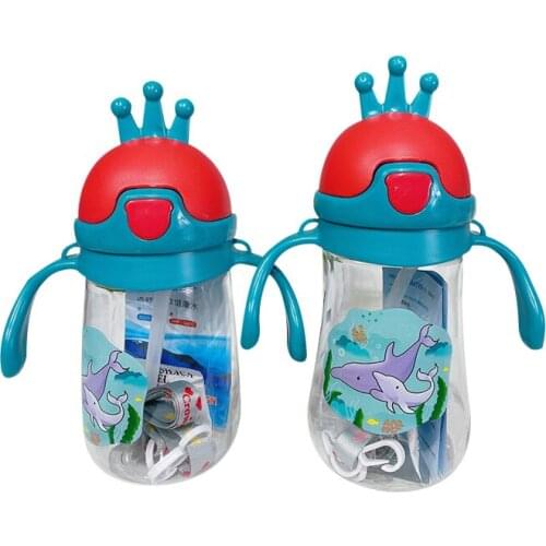 280-380ML Feeding Kids Toddler Newborn Baby Cartoon Drink Cups Water Bottles Kids Drinking Sippy A Cup Infantil Drinker Copos