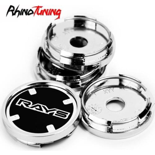 4pcs 50mm 46mm RAYS Car Wheel Center Hubcaps Rims for Volk Racing Alloy Wheels Covers Cap