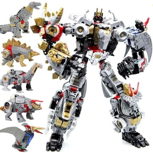 BMB 5 IN 1 Transformation Action figure boy Toys Oversize 40CM Cool Predaking KO GT Devastator Truck Dinosaur Model Toys Kids