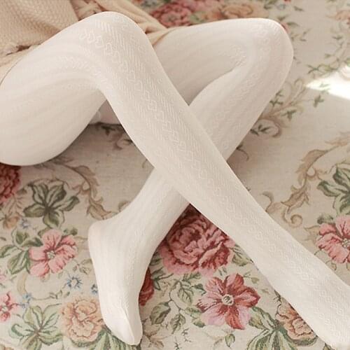 Velvet jacquard pantyhose bottoming stockings medium-thickness stockings short skirt socks