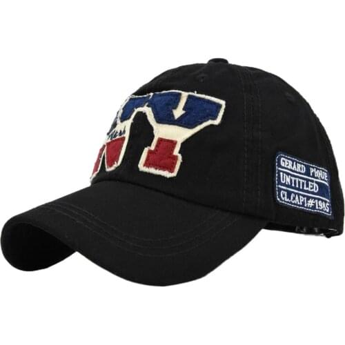 Fashion Cotton Baseball Cap Snapback Hat for Men Women Sun Hat Bone Gorras Ny Embroidery Spring Cap Wholesale The New 2021 A 45