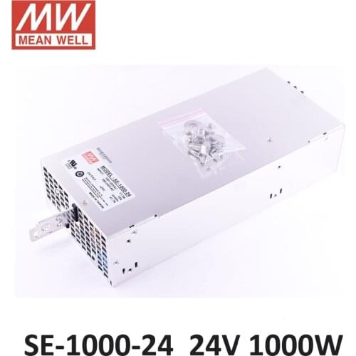 24V 41.7A 1000W Original Meanwell Power Supply SE-1000-24 Industrial switching power supply AC DC 24V 41.7A PSU MEAN WELL UL