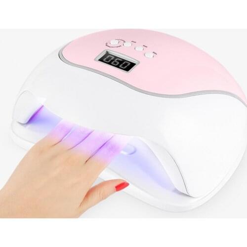 BQV5 Nail Drying Lamp Quick Dry UV LED Light 120W Double Light Source Smart Sensor Manicure Lamp Nalis Salon Tools Accessories